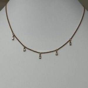 Atelier Swarovski Crystal Rose Gold Tone Penelope Cruz Moonsun Necklace